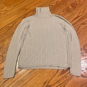 Sadimara Woman’s Taupe Turtleneck Sweater Size Petite Small